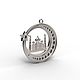 A Crescent with a star and a mosque in silver 925 (M2), Pendant, Chelyabinsk,  Фото №1