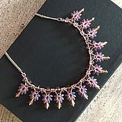 Украшения handmade. Livemaster - original item Necklace made of beads and Clover beads A gift for a woman. Handmade.