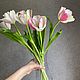 Букет розовых тюльпанов из холодного фарфора ручной работы, Цветы, Кореновск,  Фото №1