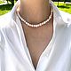 Чокер из жемчуга и серебра. Бусы из жемчуга и серебра. Бусы. 4NADYA Jewelry. Ярмарка Мастеров.  Фото №7