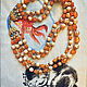 Dreams of the Golden fish. Stunning Necklace Beads, Vintage necklace, Krasnodar,  Фото №1