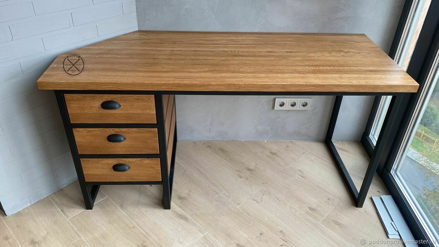 Стол письменный из дуба в интернет-магазине Ярмарка Мастеров по цене ...