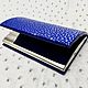 Order Business card holder made of genuine polished sea stingray leather. SHOES&BAGS. Livemaster. . Business card holders Фото №3