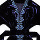 Темно-синее платье "Тайный Сад". Dresses. Plahta Viktoriya. Online shopping on My Livemaster.  Фото №2