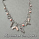 Necklace chain made of silver and coral Angel skin. Necklace. Kseniya Sakharnova. My Livemaster. Фото №6