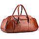 Leather road sports bag 'Donald' (red antique), Sports bag, St. Petersburg,  Фото №1