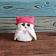 Owl in a cap plump Toy made of wool. Felted Toy. handmade toys by Mari (handmademari). My Livemaster. Фото №5
