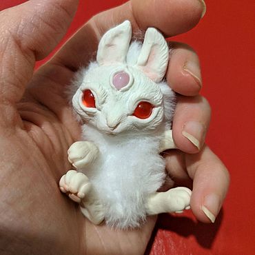 Куклы и игрушки ручной работы. Ярмарка Мастеров - ручная работа Игрушка в смешанной технике Зайка. Handmade.