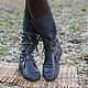 Order Copy of Boots Loafers black full grain leather. Katorina Rukodelnica HandMadeButik. Livemaster. . High Boots Фото №3