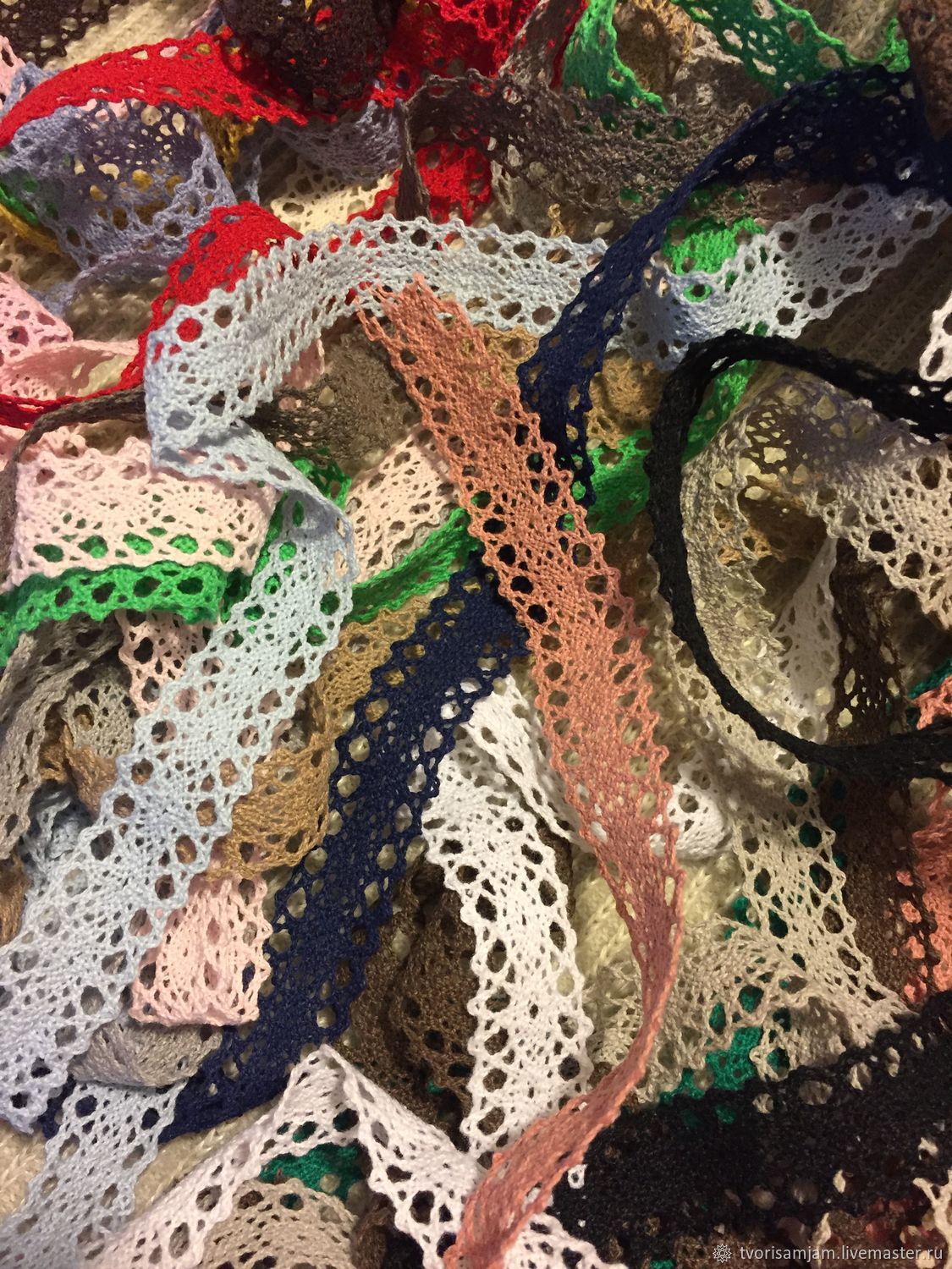 Тесьма вязаная на коклюшках 20 мм – купить на Ярмарке Мастеров ...