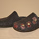 Men's Slippers felted Patches, Slippers, Miass,  Фото №1