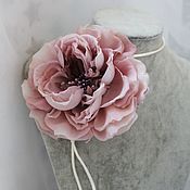 Украшения handmade. Livemaster - original item Silk rose 2 in one. Handmade.