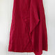 Cherry-colored linen boho skirt. Dolls. etnoart. Online shopping on My Livemaster.  Фото №2