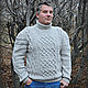 Order Men's sweater 'Nord'. Shop Natalia Glebovskaya. Livemaster. . Mens sweaters Фото №3