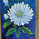 Картина: Белый цветок хризантемы. Картины. Ирина (Silver-river). Ярмарка Мастеров.  Фото №4