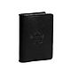 Diary A5 NAT. leather 'coat of Arms', black in a black braid, Diaries, St. Petersburg,  Фото №1