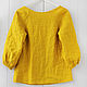 Sunny boho blouse made of 100% linen. Blouses. etnoart. My Livemaster. Фото №5