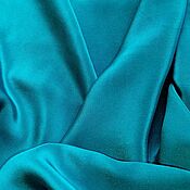 Материалы для творчества handmade. Livemaster - original item Natural silk, crepe de Chine. Sea wave. Handmade.