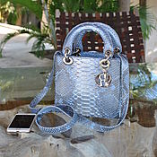 Сумки и аксессуары handmade. Livemaster - original item Dior Python leather handbag. Handmade.
