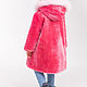 Abrigo de piel de Mouton rosa para niños. Childrens outerwears. Kids fur coat. Ярмарка Мастеров.  Фото №4