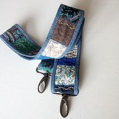 Аксессуары handmade. Livemaster - original item Belt for the camera denim. Patchwork bag strap.. Handmade.