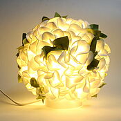 Для дома и интерьера handmade. Livemaster - original item White Lamp Table Night Light, Small Flower lamp. Handmade.