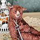 Teddy bear romantic Valentine collectible author's Teddy bear, Teddy Bears, Kurgan,  Фото №1