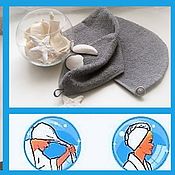 Для дома и интерьера handmade. Livemaster - original item TOWEL-TURBAN - towels for drying hair in stock. Handmade.