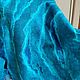 Felted Silk Double-sided Stole Sea, Wraps, Moscow,  Фото №1