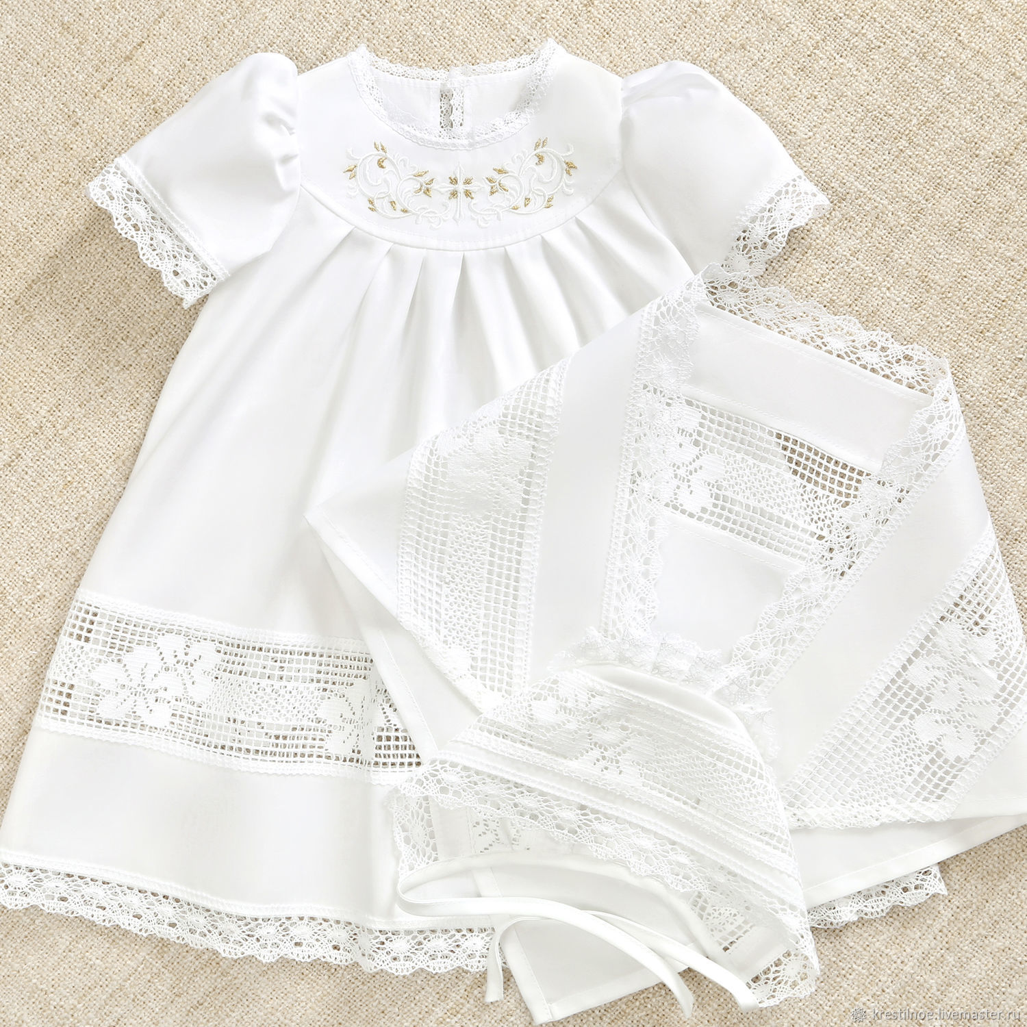 Крестильные принадлежности для крещения девочки, Ксения купить в ...