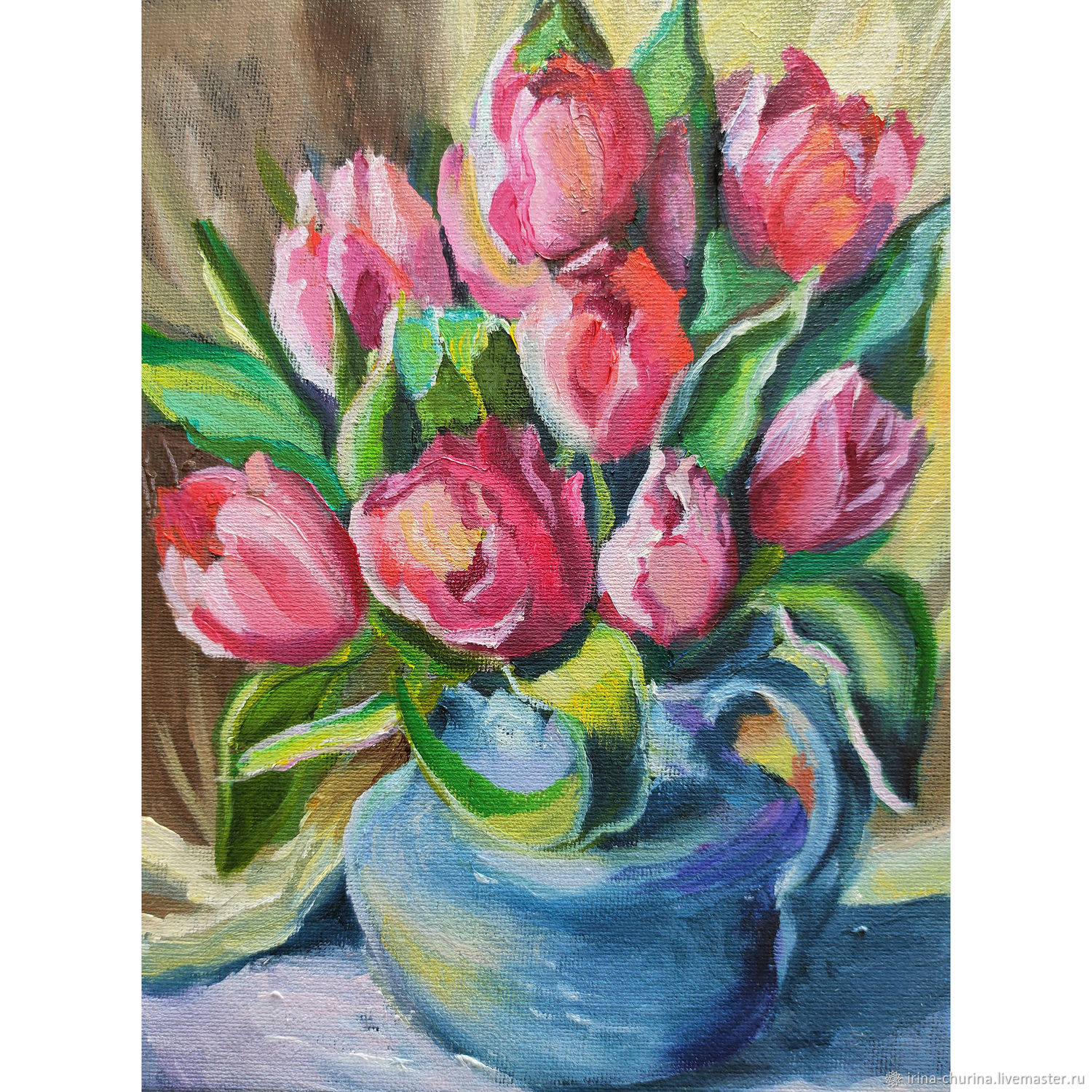 Painting tulip flowers 'Salute to spring' mini-picture, Pictures, Rostov-on-Don,  Фото №1