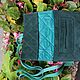 Tobacco pouch made of suede quilted lace-up Emerald. Wallets. Katorina Rukodelnica HandMadeButik. My Livemaster. Фото №4