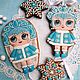 Gingerbread snow maiden . The carrot for the New Year. Gingerbread for girls, Gingerbread Cookies Set, Rostov-on-Don,  Фото №1