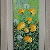 Картина масло 40х30см"Полевые цветы"