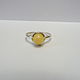 Ring made of amber 'Sparkle' R-77, Rings, Svetlogorsk,  Фото №1