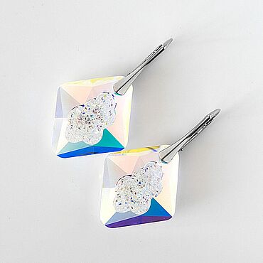 Украшения ручной работы. Ярмарка Мастеров - ручная работа Swarovski Серьги с кристаллами Swarovski. Handmade.