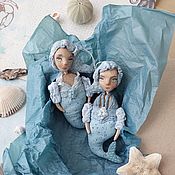 Куклы и игрушки handmade. Livemaster - original item Mermaid. Wood textiles. 12-13 cm. Handmade.