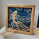 Mini oil painting 'Goldfish' gold for good luck. Pictures. HappyFingers Movie store (happyfingers). Online shopping on My Livemaster.  Фото №2