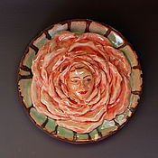 Картины и панно handmade. Livemaster - original item Rose from Wonderland. Murals ceramic.. Handmade.