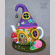 Грелка на чайник "Пузатенький домик" (с чайником), Чехол на чайник, Тутаев,  Фото №1