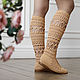 Summer boots ' Svetlana'. High Boots. KnittedBoots. My Livemaster. Фото №5