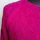 Fuchsia Angora Blouse. Sweater Jackets. Knitted with love. My Livemaster. Фото №5