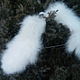White mittens made of rabbit down 'Belyashki'. Mittens. handmade from the wool of goats. Online shopping on My Livemaster.  Фото №2