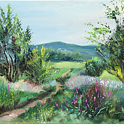 Картины и панно handmade. Livemaster - original item Oil painting . Summer meadows. Handmade.