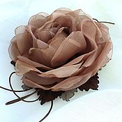 Ободок с пионовидными розами " Крем- беж" вариант №2