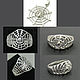Ring spider web with spider. pendant Cobweb. Silver Web. Halloween, Rings, Turin,  Фото №1