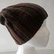 Hat knitted unisex, brown. Caps. HOBBIMANIYA. Online shopping on My Livemaster.  Фото №2