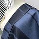 Итальянская двухслойная синяя пальтовая шерсть в полоску. Ткани. Итальянские ткани 'Премьера'. Интернет-магазин Ярмарка Мастеров.  Фото №2