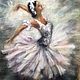 Wool painting 'Ballerina». Pictures. Marina Askerova. Online shopping on My Livemaster.  Фото №2