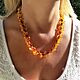 Amber beads 'Yagodki' sunny natural amber. Beads2. BalticAmberJewelryRu Tatyana. Online shopping on My Livemaster.  Фото №2